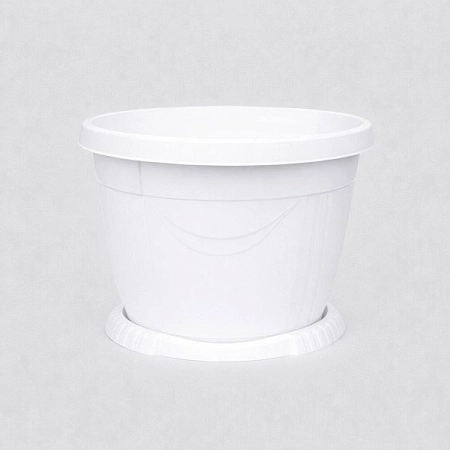 Кашпо Селенга 3л +подд белый