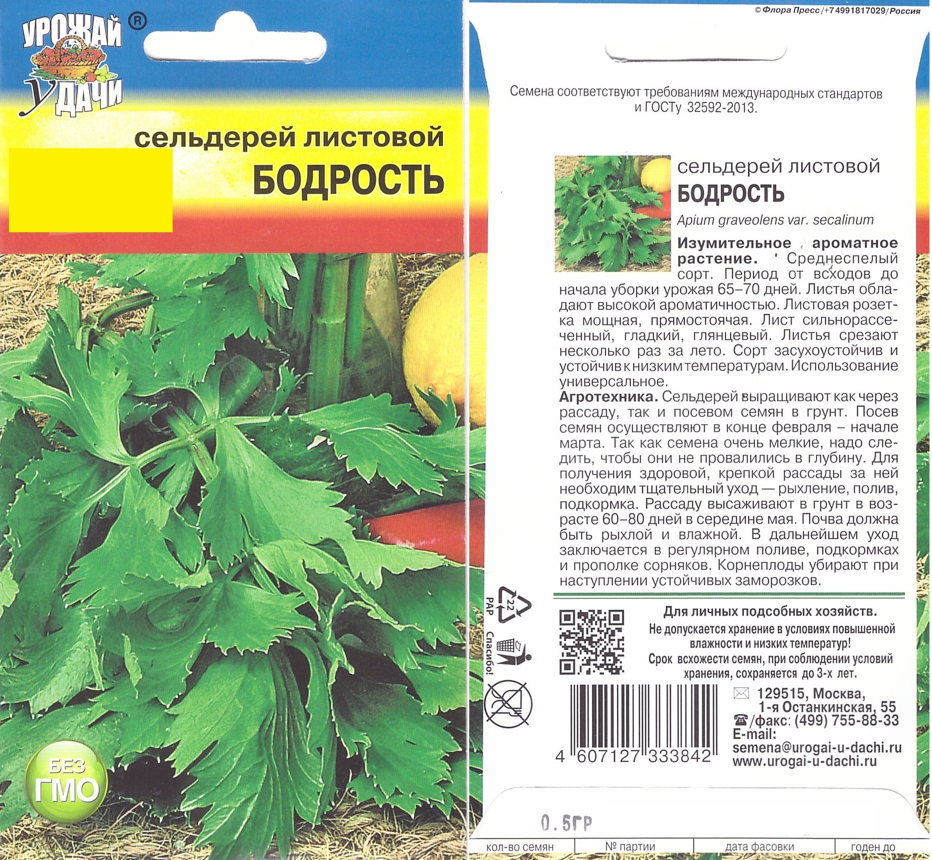 Сельдерей лист. Бодрость