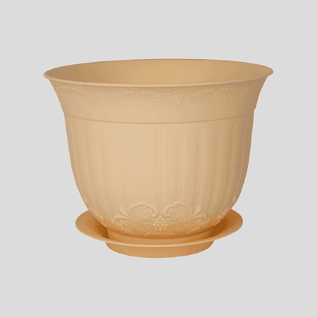 Кашпо Ангара №0 0,3л +подд бежевый