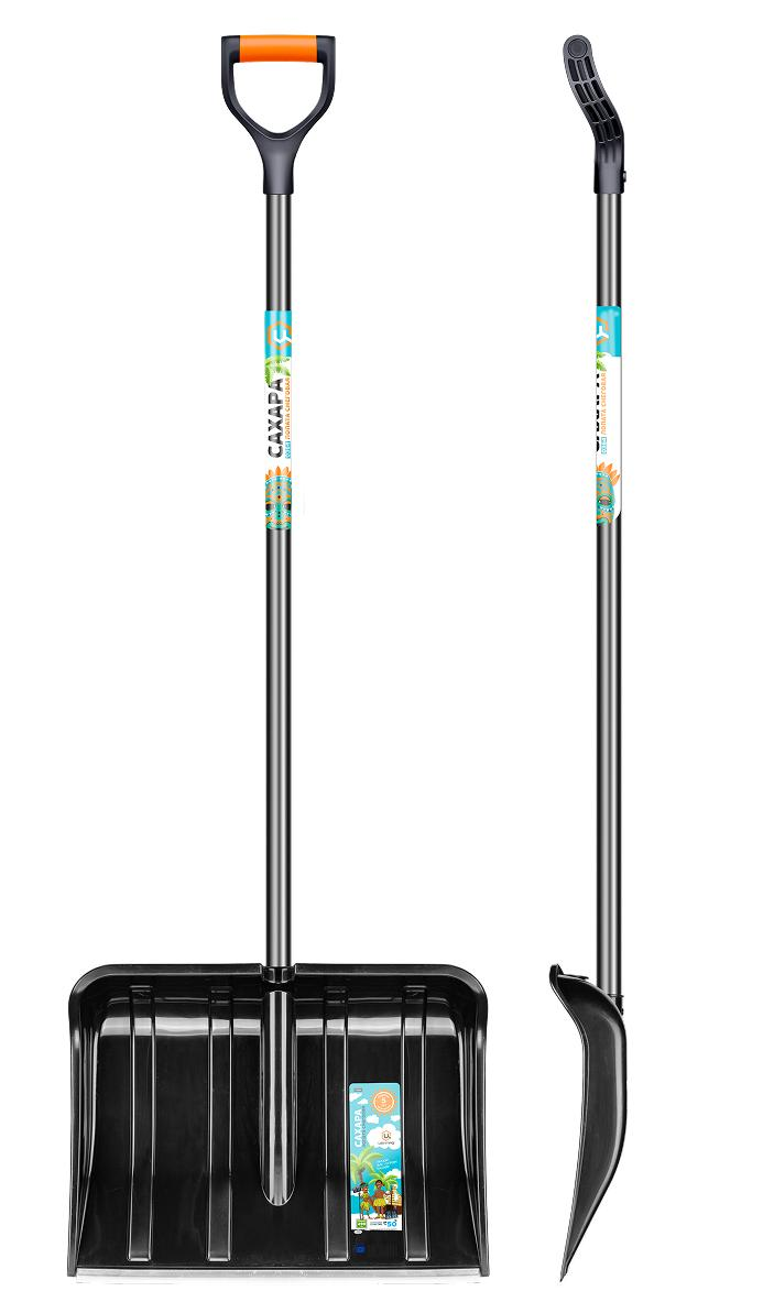 Лопата снеговая ЦИ 490*380*1470мм, деревянный черенок