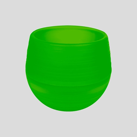 Кашпо Дуэт 1,5л салатовый прозрачный