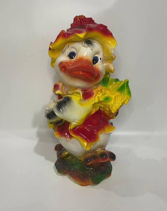 Утенок с корзиной кукурузы Н-45 см